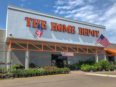 Oceanside, Kaliforniya, ABD 'deki Home Depot Mağazası. Home Depot ABD 'de en büyük ev geliştirme perakendeci ve inşaat hizmeti