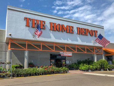 Oceanside, Kaliforniya, ABD 'deki Home Depot Mağazası. Home Depot ABD 'de en büyük ev geliştirme perakendeci ve inşaat hizmeti