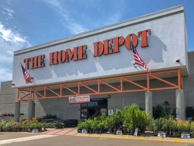 Oceanside, Kaliforniya, ABD 'deki Home Depot Mağazası. Home Depot ABD 'de en büyük ev geliştirme perakendeci ve inşaat hizmeti