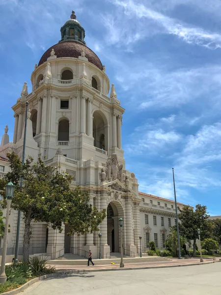 Główna Wieża Zręcznościówka Pasadena City Hall Ratusz Został Ukończony 1927 — Zdjęcie stockowe