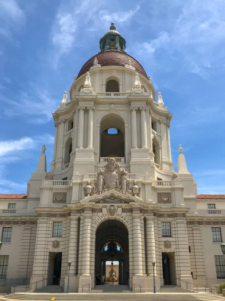 Główna Wieża Zręcznościówka Pasadena City Hall Ratusz Został Ukończony 1927 — Zdjęcie stockowe