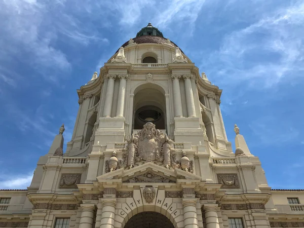 Huvudtornet Och Arkaden Pasadena City Hall Stadshuset Färdigställdes 1927 Och — Stockfoto