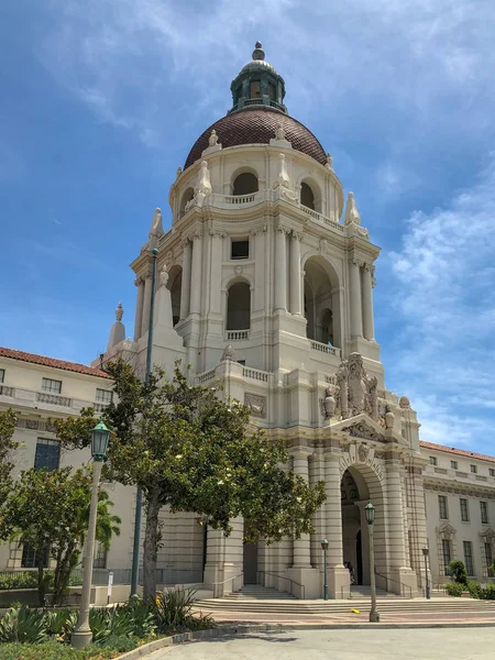 Główna Wieża Zręcznościówka Pasadena City Hall Ratusz Został Ukończony 1927 — Zdjęcie stockowe