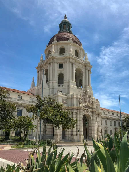 Główna Wieża Zręcznościówka Pasadena City Hall Ratusz Został Ukończony 1927 — Zdjęcie stockowe