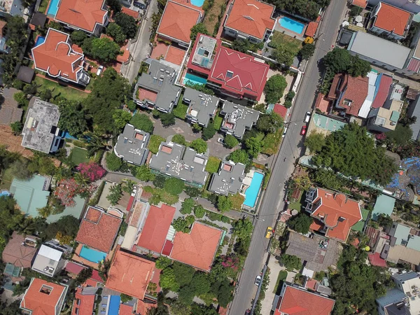 Aerial Top View Houses Small Buildings District Chi Minh City — Stock Photo, Image