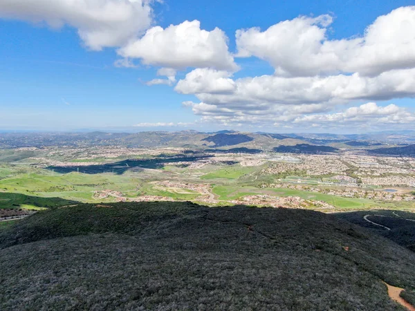 Carmel Vadisi Nin Kara Dağı Ndan Banliyö Mahallesi Arka Tarafta — Stok fotoğraf