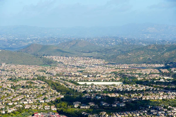 Vista Desde Cima Montaña Negra Del Valle Del Carmelo Con — Foto de Stock