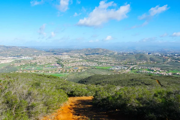 Vista Desde Cima Montaña Negra Del Valle Del Carmelo Con — Foto de Stock