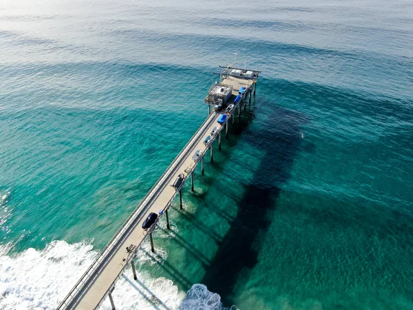 Aerial View Scripps Pier Institute Oceanography Jolla San Diego California — Stock Photo, Image