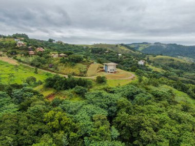 Havadan görünümü tropikal dağ Monte Alegre do Sul
