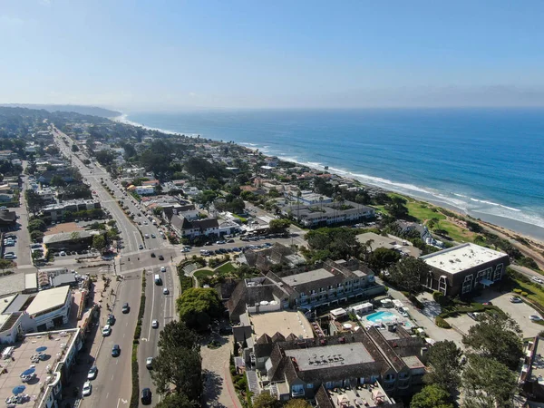 Vista aérea de la costa y la playa de Del Mar — Foto de Stock