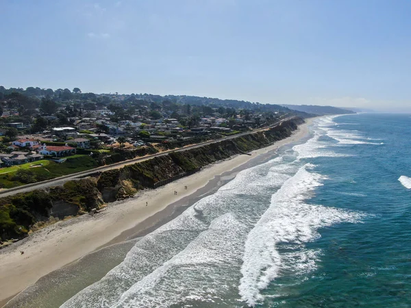 Aerial view of Del Mar coastline and beach — Stock Photo, Image