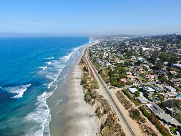 Flygfoto över Del Mar kust och strand — Stockfoto