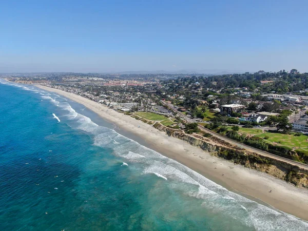 Vista aérea de la costa y la playa de Del Mar — Foto de Stock