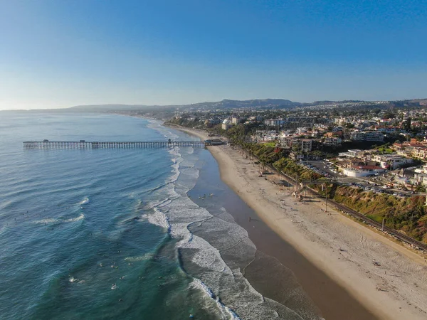 Aerial view of San Clemente coastline town and beach — Stock Photo, Image