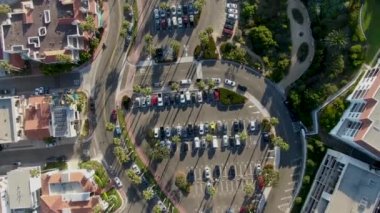 San Clemente sahil kasabasının hava manzarası. San Clemente şehri, Orange County, California, Usa. Güney Batı Yakası 'nda seyahat yeri.