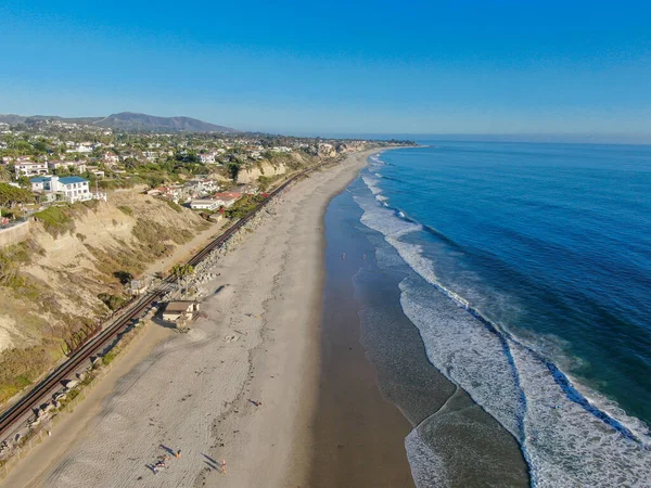 Flygfoto över San Clemente kust stad och strand — Stockfoto