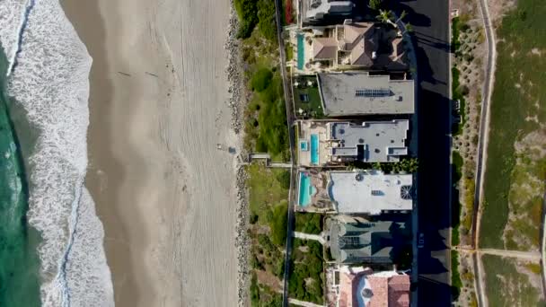 Widok Lotu Ptaka Wybrzeże Salt Creek Monarch Beach Mała Dzielnica — Wideo stockowe