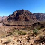 Güneşli bir günde Grand Canyon Ulusal Parkı manzarası. Arizona, Usa. Meşhur seyahat yeri.