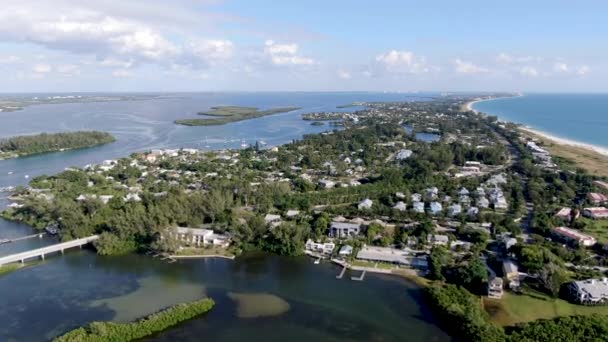 Повітряний вид Лонгбот Кі, Флорида — стокове відео