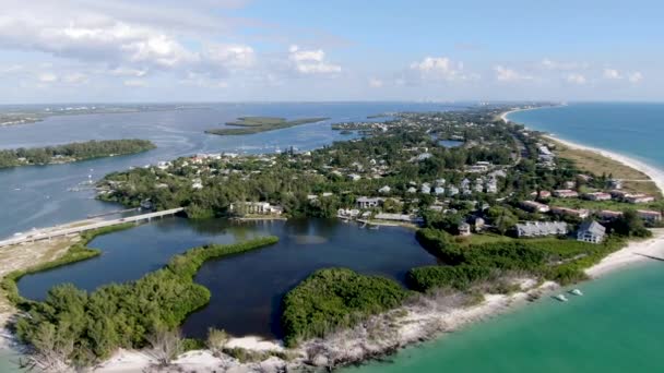 Légi felvétel Longboat Key, Florida — Stock videók