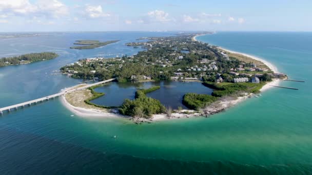 Vista aérea de Longboat Key, Flórida — Vídeo de Stock Grátis