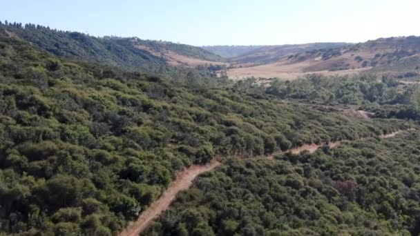 Vista aérea de Los Penasquitos Canyon Preserve, San Diego — Vídeo de Stock