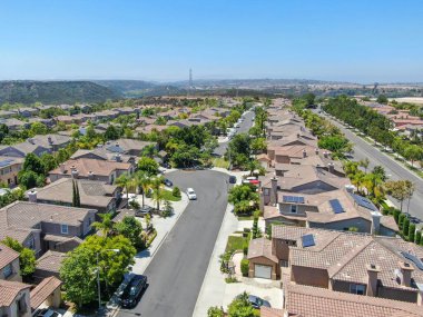 Torrey Santa Fe 'nin hava manzarası. Konut villaları olan orta sınıf bir alt mahalle. 