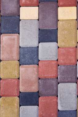 Renkli beton parke döşeme