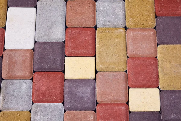 Renkli beton parke döşeme