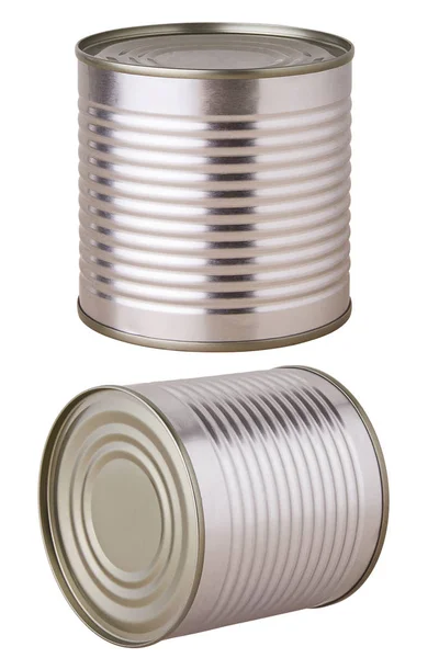 Aluminium Aluminum Background Blank Box Can Canister Canned Canning Conserve — Stok fotoğraf