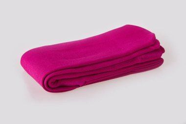 New folded child's tights isolated on white background