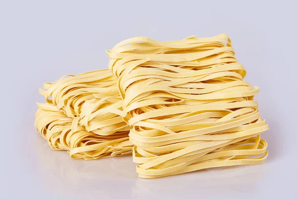 Dry Thick Rolled Noodles Square Shape Capelli Angelo Angel Hair — Stock Photo, Image