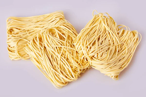 Tagliatelle Sottili Secco Forma Quadrata Capelli Angelo Capelli Angelo Pasta — Foto Stock