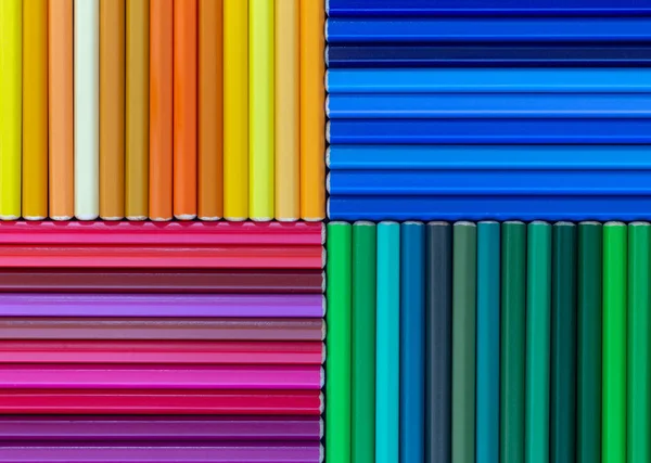Ahşap Kaplama Kalemleri Ile Soyut Kompozisyon Renkli — Stok fotoğraf