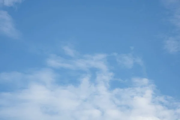 White Clouds Clear Blue Sky Use Background — Stock Photo, Image