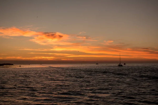 Céu Bonito Pôr Sol Tailândia — Fotografia de Stock