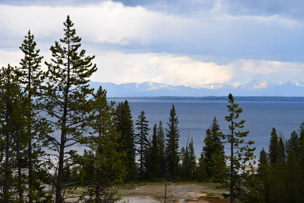 Vista Lago Hermosa Vista Parque Nacional Yellowstone —  Fotos de Stock