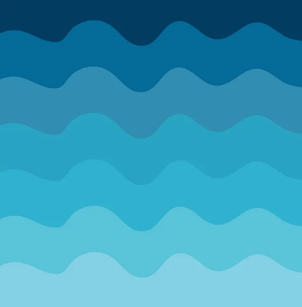 波テクスチャ背景のベクトル イラスト 水の波の抽象的な背景 — ストックベクタ