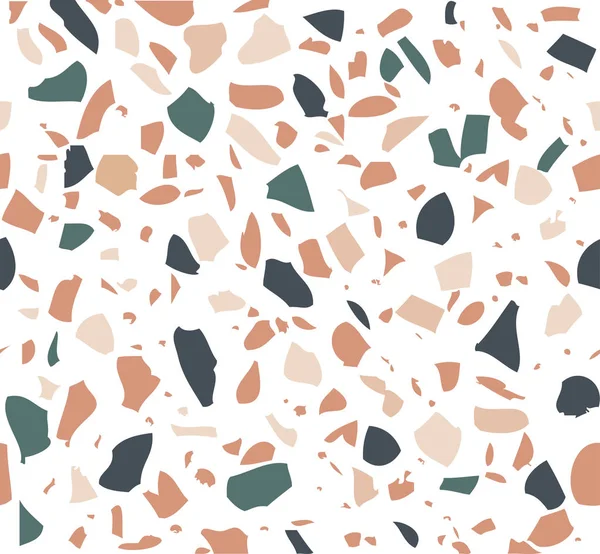 Vectorillustratie Van Terrazzo Patroon Achtergrond — Stockvector