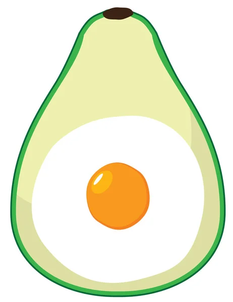 Vektorillustration Von Avocado Und Hintergrund Lebensmittel Hintergrund Gesunde Ernährung — Stockvektor