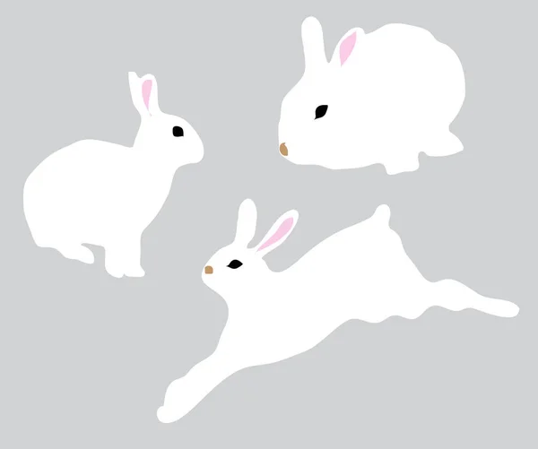Векторна Ілюстрація Безшовного Фону Кроликів Фон Природи — стоковий вектор