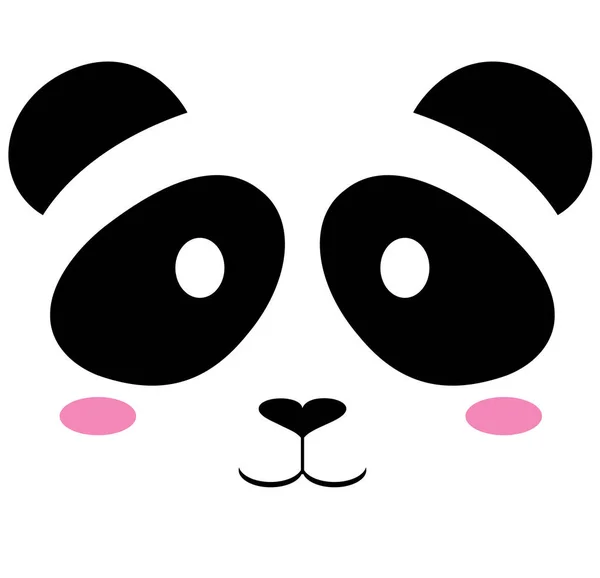 Vector Aranyos panda medve — Stock Vector