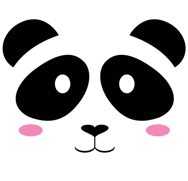 Vetor bonito panda urso — Vetor de Stock