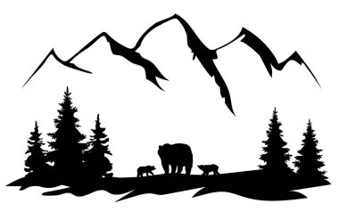 Vector Mountain landscape vector Vector Mountain landscape vector