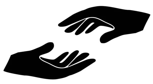 Διάνυσμα βοηθείας χεριών — Διανυσματικό Αρχείο
