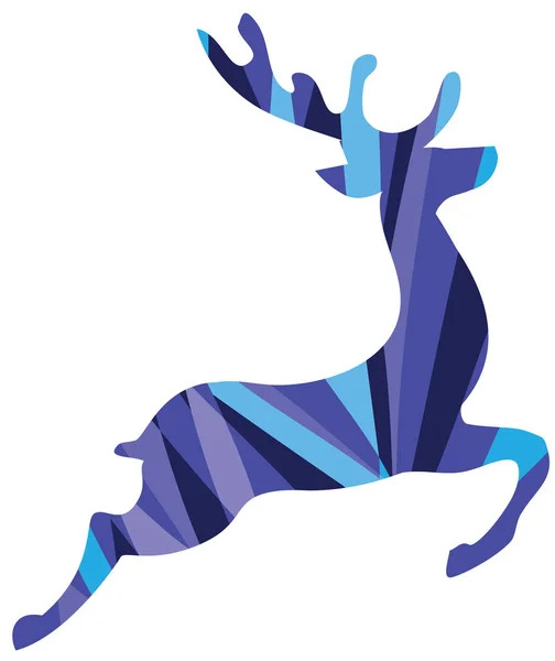 Vector Mosaic Reindeer — Stock Vector