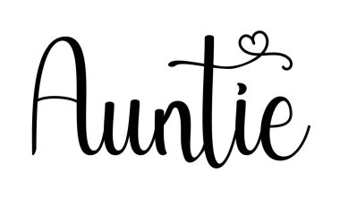 El yazısı teyze metninin vektör çizimi.