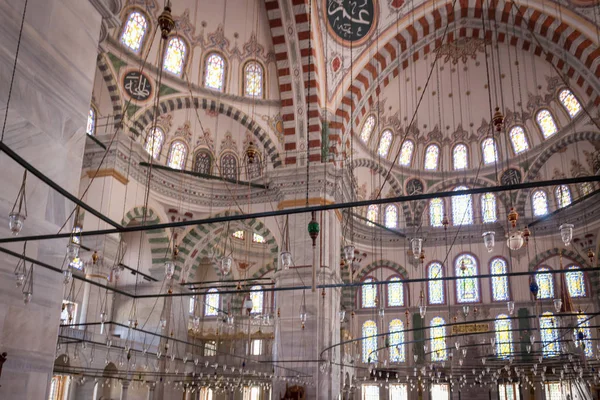 Τζαμί Φατίχ Εσωτερικός Τρούλος Κωνσταντινούπολης — Φωτογραφία Αρχείου