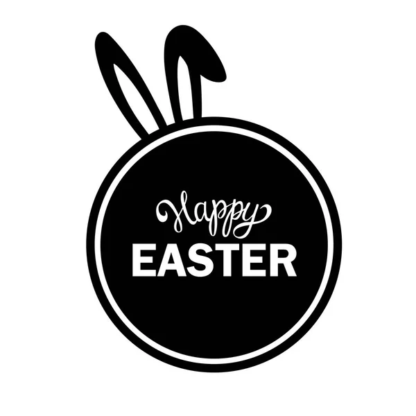 Mutlu paskalyalar. Elle çizilmiş şekil. Yazı